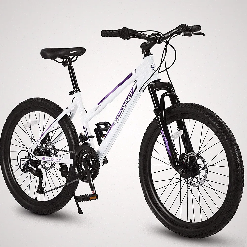 26" Mountain Bike Shimano 21 Speed Women's Bicycle MTB in White
