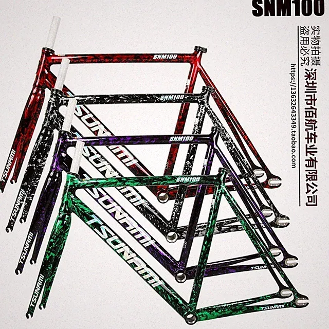 700c Fixed Gear Bicycle Frame 49cm 52cm 55cm 58cm Road Bike Frame Set Parts