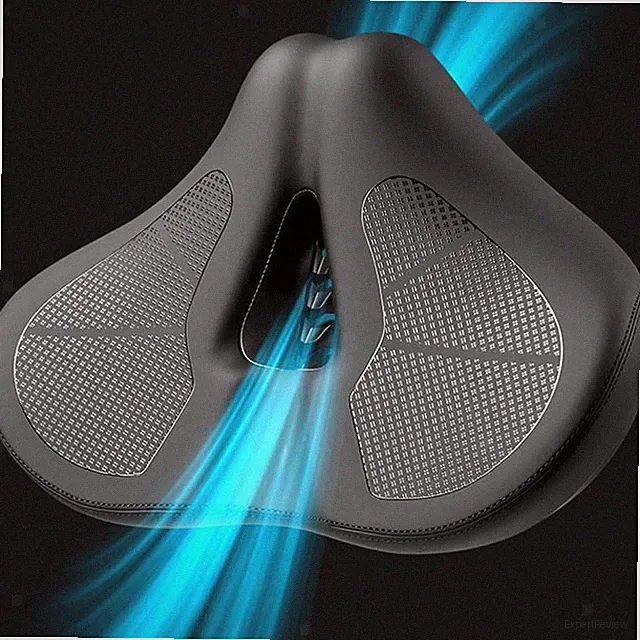 Bike Saddle Cycling Accessories for Men Women Breathable PU Leather for Exercise