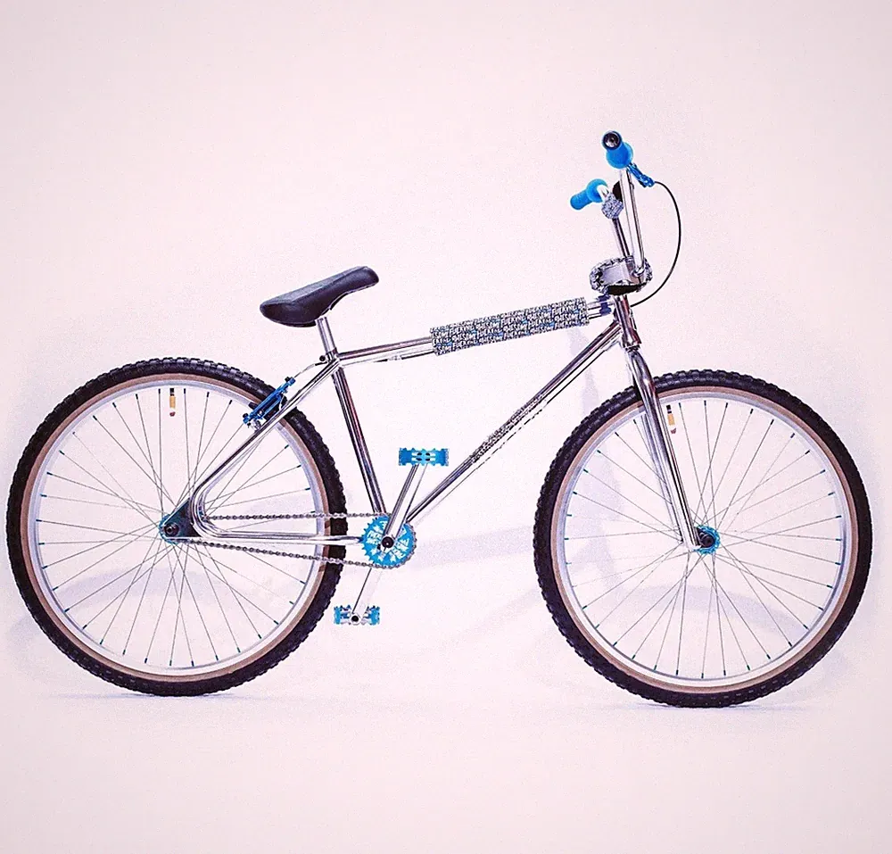 CULT BMX FCKING AWESOME 26" BICYCLE CHROME POLISHED/BLUE/BLACK