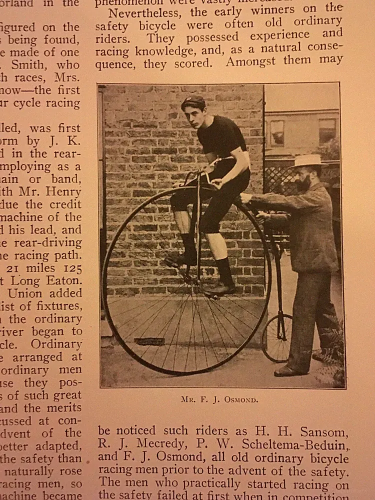 Cycling Tandem Bicycle Racing Old Antique Article 1911 Raleigh BSA Triumph Women