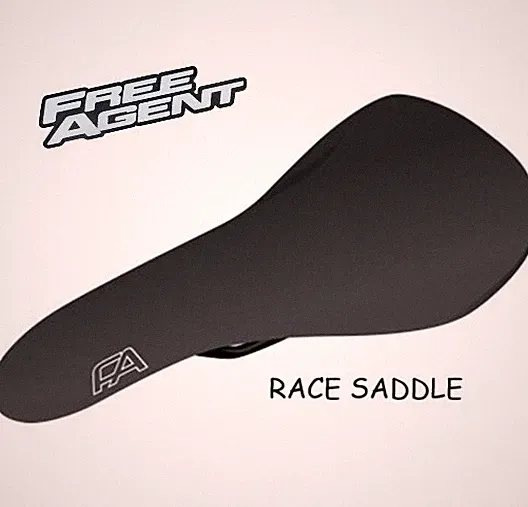 Free Agent Race BMX Bike Saddle Bicycle Seat Padded Standard Rail Mount New