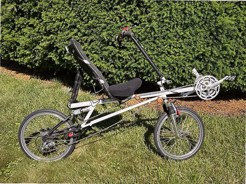 RANS Vivo Full Suspension Recumbent Bike.
