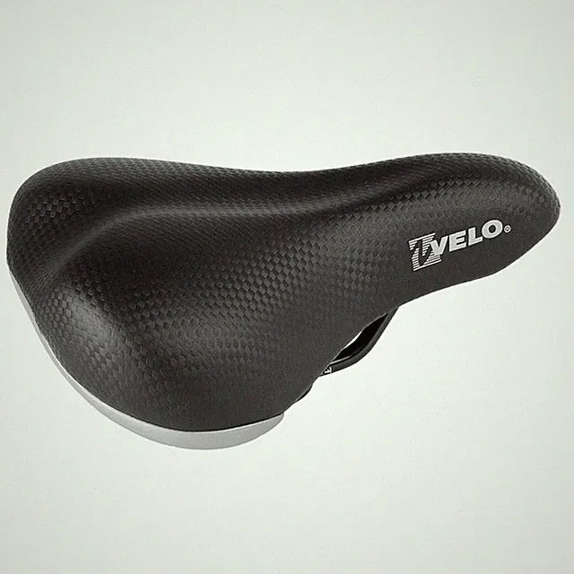 Velo Child Comfort Saddle 206x153mm with Arc Tech Flex Rails & Seatpost Clamp